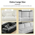 thumbnail image 4 of 173.2" Oversized Couch, 4 Seater Modular Sectional Sofa, Grey Large U Shaped Sectional Couches for Living Room, Fluffy Couch Set, Chenille Cloud Couch with Ottoman, Sofas for Living Room, 4 of 8