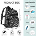 thumbnail image 2 of Dark Celestial Students Backpack with Gothic Moon and Starry Night Print, Cosmic Astronomical Design, Adjustable Straps and Water-resistant for Everyday Use, 2 of 5