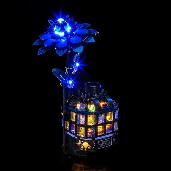 ‌LED Light Compatible with Legos 76784 Black Dahlia Artificial Flower Building Toy, Only Decoration Lights , No Model Kit