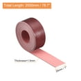 thumbnail image 2 of Leather Straps for Crafts, 1 Pack 1" Wide Grain Leather Strips(Dark Red), 2 of 6