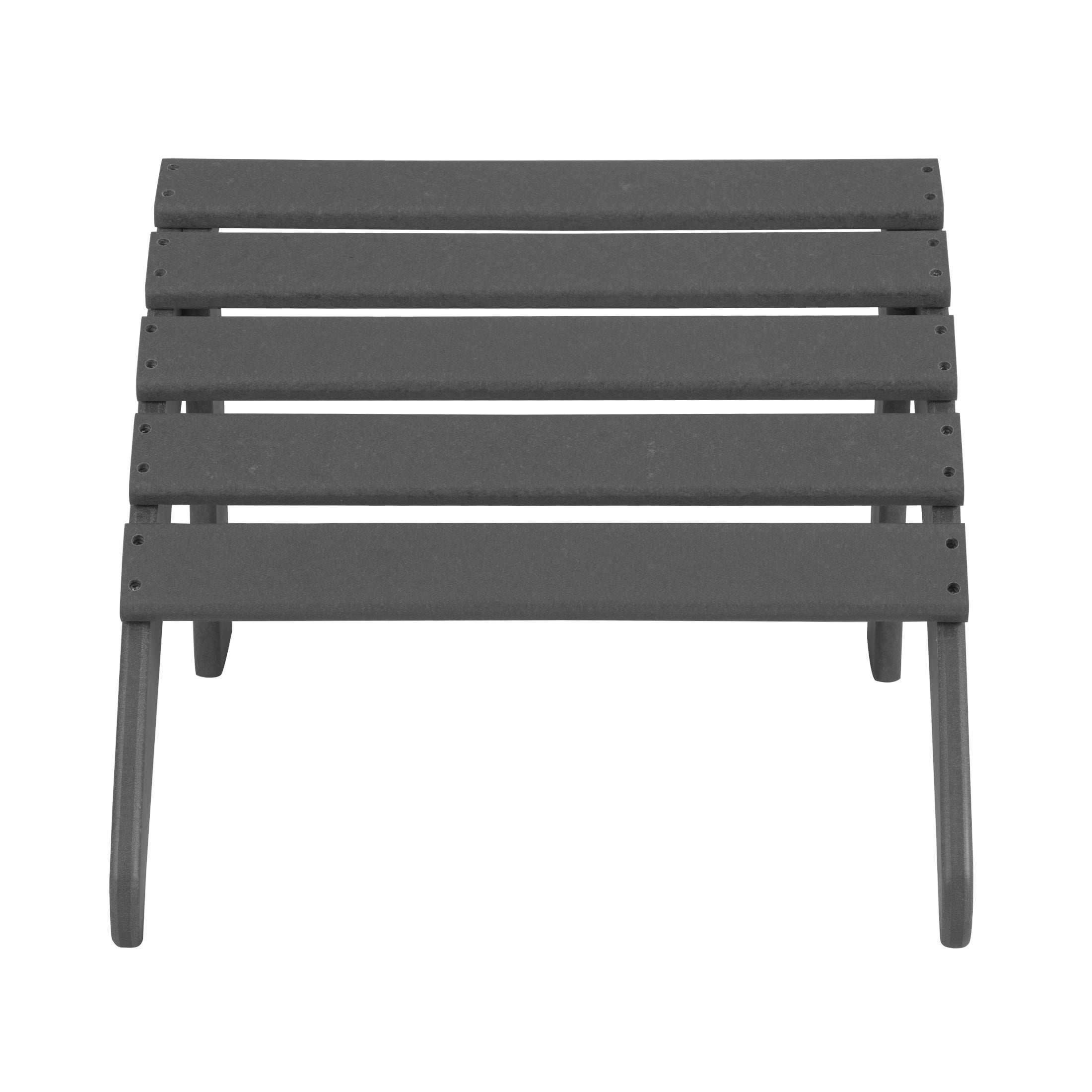 WestinTrends Malibu 12 Piece Adirondack Chairs Set, All Weather Poly Lumber Outdoor Patio Furniture Set Adirondack Chairs with Ottoman and Side Table, Gray