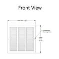 thumbnail image 3 of 30" x 8" TruAire White Steel Wall Return Air Grille, 3 of 5