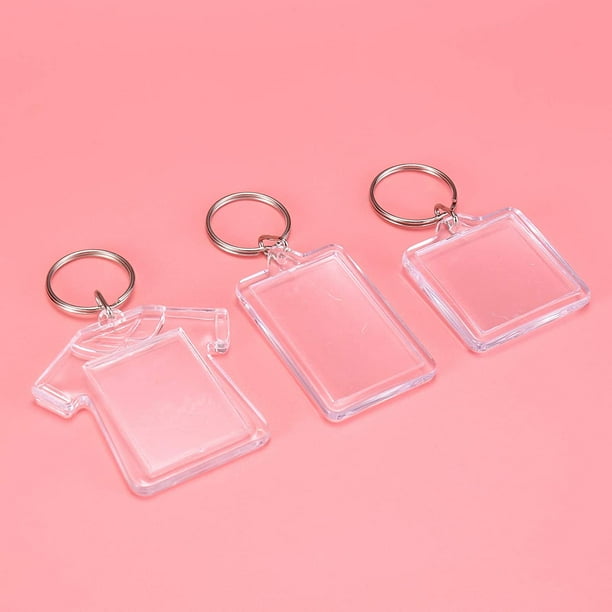 Clear keychain picture holders best sale