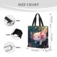 thumbnail image 3 of Disketp Whimsical Axolotl Fantasy Bolsa Tote de Lona para Mujer, Bolso de Hombro y Cruzado con Cierre de Cremallera, 3 of 7