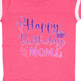 thumbnail image 4 of Inktastic Purple Happy Birthday Mom Boys or Girls Baby Bodysuit, 4 of 5