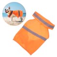 thumbnail image 3 of Chaleco reflectante de seguridad para perros, ropa de verano transpirable de alta visibilidad para caminar, correr, senderismo (naranja fluorescente-S), 3 of 6