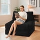 thumbnail image 3 of Sofá cama plegable HABUTWAY, convertible, negro, 3 of 7