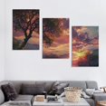 thumbnail image 4 of Nawypu Art Prints, Wall Art Decor, Lake Sunset print print On Canvas, Canvas Print, Ready to hang gallery wrapped nature canvas print, Lake Art, lake life print print style, Wall Art, Decor,3 pcs, 4 of 4