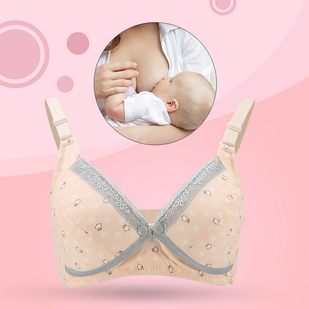 WALFRONT Women Soft Cotton No Wire Maternity Bra Pregnant Underwear Breastfeeding  Nursing Bras, Breastfeeding Bra, Pregnant Underwear Bra 