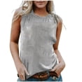 thumbnail image 2 of Large size women's sleeveless work vest summer new daily everything home simple comfortable top, 2 of 2