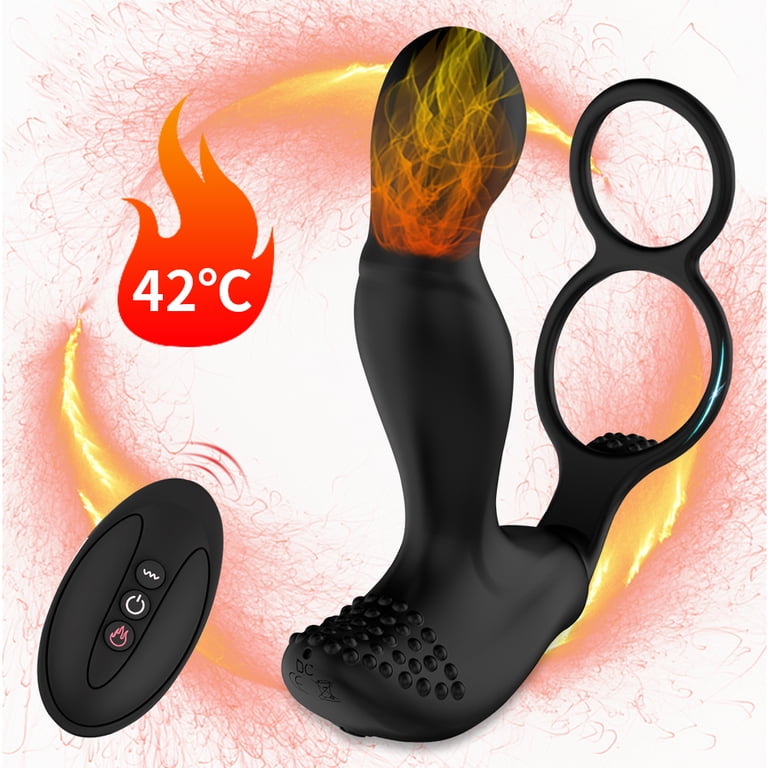 TY Wireless Wearable Prostate Massager for Men,Heating Function Remote  Control Penis Rings Insertable Plugs Promote The Recovery of Prostatitis,Waterproof  7 Vibration Modes Anal Vibrators