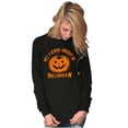 thumbnail image 3 of All I Care About is Halloween Pumpkin Plus Size Long Sleeve Graphic Tee Shirt Brisco Brands 2X, 3 of 5