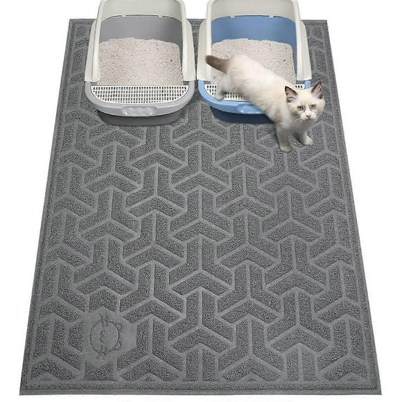 Cat Litter Mat, Litter Trapping Mat Soft on Kitty Paws, C