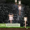 thumbnail image 2 of Pure Garden Solar Lights Outdoor Waterproof Garden Lights 4-Pack, Copper, 2 of 7