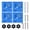 Blue, variant on YongCo Set Of 4 AccuracyW00dClamps Box Joint Clamping Systems Handheld Clamp For Cabinet Assembly Square Corner Alignment