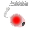 thumbnail image 3 of Electric Coffee Warmer, Smart Coffee Warmers for Office Desk Electric Beverage Heating Plate Beverage Heater with Switch for Ceramic Coffee Cups[Pink], 3 of 9