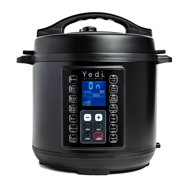 Yedi 6 Qt 9-in-1 Programmable Instant Pressure Cooker, with Deluxe  Accessory Kit (Matte Black) 