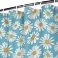 thumbnail image 3 of Blue Daisy Flower Pattern Shower Curtain 36"x72" ,Bathroom Decorative Shower Curtains Set with 12 Hooks,Modern Waterproof Washable Shower Curtain, 3 of 6