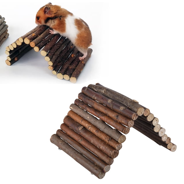 Vallas de madera Escaleras Juguete de madera Hámster Suministros para mascotas pequeñas Mascotas