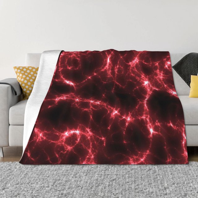 Fotbe Red Line Manta de Franela con Estampado, Manta Ultrasuave para Cama, Sofá, Auto, Hipoalergénica y Antibolitas-80"x60"