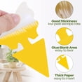 thumbnail image 4 of QARUN 200 Sheets Fruit Fly Sticky Traps for Fruit Fly Gnat Trap for House Indoors Sticky Traps Catcher for Gnats Fungus Gnats Mosquito Catcher for Kitchen Outdoor Plants(Yellow), 4 of 6