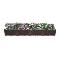 Large Deepened Raised Garden Bed for Outdoor Plants,Greenhouse Planter with Drainage,Garden Boxes for Vegetables&Flowers, Balconies, Decks, Gardens