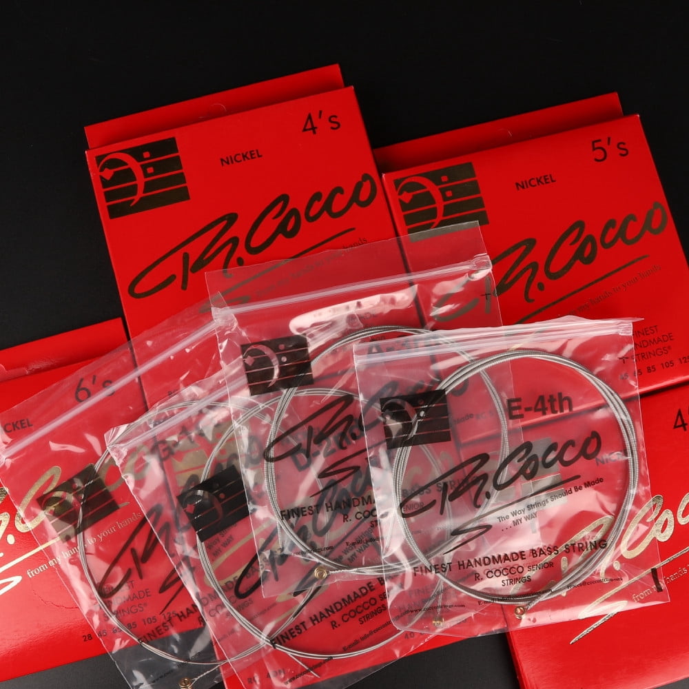 R. Cocco RC6CN Electric Bass Guitar Strings - Hand-Wound Nickel Roundwound - Italian Craftsmanship 28-125, 6-Strings