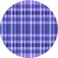 thumbnail image 1 of Ahgly Company Machine Washable Indoor Round Transitional Purple Mimosa Purple Area Rugs, 4' Round, 1 of 7