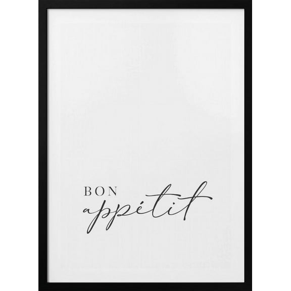 Bon appétit Framed Art Modern Wall Decor