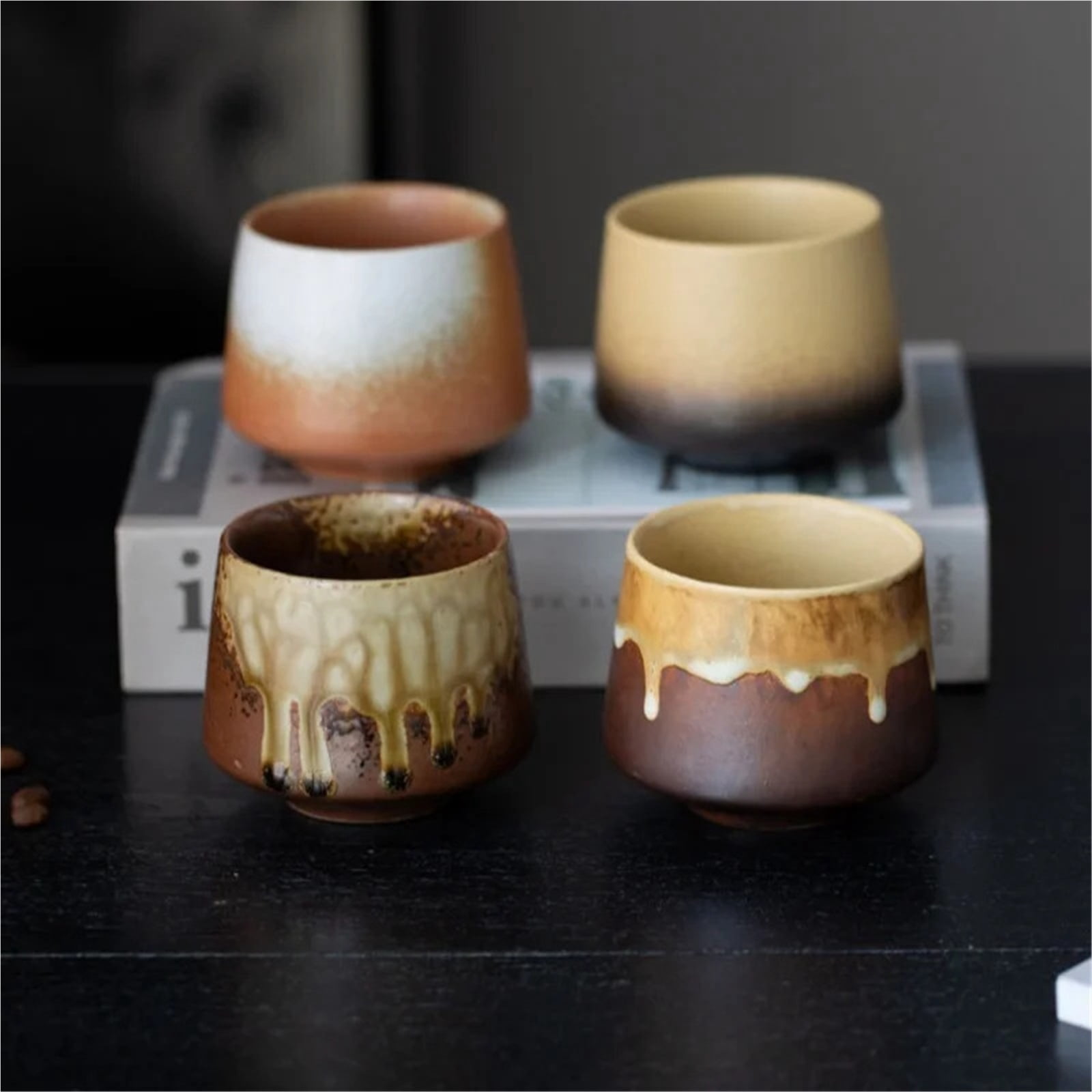 Espresso cup 200ML Retro Ceramic Cup Coarse Pottery Coffee Mug Household Office Afternoon Tea Cups Wine Mug Water Mugs