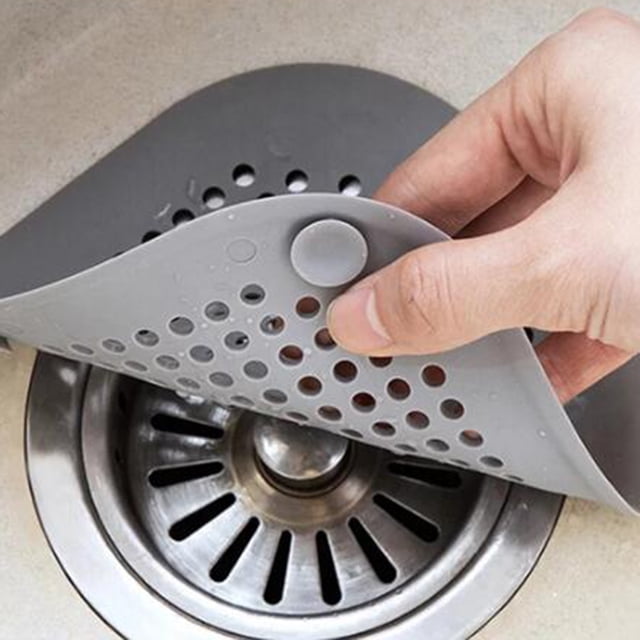 WEUVEB Atrapapelos Para Fregadero De Cocina Color Gris Que Obstrucciones