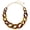 Texture Yellow Brown, variant on Statement Chunky Acrylic Chain Link Choker Necklace Fashion Women Collar Necklaces Acrylic Resin Chain Necklace(N0097-Frosted Blue)