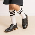 thumbnail image 6 of BURUDANI Kids Classic Oxfords Wingtip Dress Shoes, 6 of 7