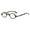 Black, variant on Womens Mens Small Round Reading Glasses 3.0, Red Steampuck Vintage Readers +3.0