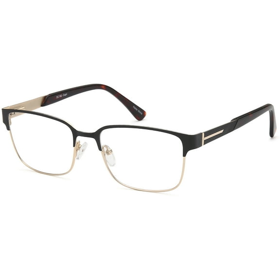 Unisex Eyeglasses 53 17 145 Black Gold Metal