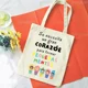 thumbnail image 5 of It's Takes A Big Heart To Shape Little Minds bolso de hombro con estampado español, bolso de compras femenino, bolso de viaje, bolsa de libros, regalo para profesores, 5 of 5
