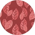 thumbnail image 1 of Ahgly Company Indoor Round Patterned Love Red Area Rugs, 5' Round, 1 of 6