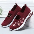 thumbnail image 6 of Womens Shoes Dressy Casual - Soft Sole Mesh Shoes Breathable Slip On Orthopedic Tennis Shoes Floral Print Dressy Mary Jane Loafers Walking - Womens Shoes Sneakers,Color:Red,Size:6, 6 of 6