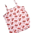 thumbnail image 4 of Princess Rose Girls Pajamas Set Cute Sleep Shirt Top Pajama Pants Shorts with Scrunchie 4 Piece, 4 of 7