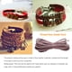 thumbnail image 5 of Wosthever Cordones de gamuza sintética Cuerda de cuero Accesorios para hacer joyas Suministros tejidos Reparación de hilos Accesorios Collar Artesanía Púrpura claro, 5 of 6