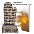 thumbnail image 5 of Xecao Dachshund Dog Woof Pattern Oven Mitts and Pot Holders Sets Heat Resistant Silicone Oven Mittens Extra Thicken Long Kitchen Cotton Oven Glove for Cooking, 5 of 7
