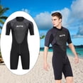 thumbnail image 4 of Traje de buceo de manga corta de neopreno de 3 mm, cremallera trasera, traje de neopreno de buceo, traje húmedo, traje de baño de surf para hombres, t S Macarena trajes de neopreno para hombre, 4 of 8