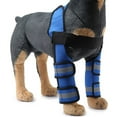 thumbnail image 6 of Dog Knee Brace Adjustable Dog Double Rear Leg Brace with Metal Hinged Flexible Support and Reflective Seat Belts(Blue) - L, 6 of 6