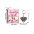 thumbnail image 3 of Double-Sided Heart Shaped Folding Makeup Mirror, Lightweight Portable Travel Mirror with Keychain, Compact Pocket Mirror for Daily Touch-Ups, Fits in Purse & Backpack, 3 of 11
