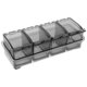 thumbnail image 4 of Juego de recipientes para especias con tapas transparentes, caja de plástico para condimentos de cocina, organizador de almacenamiento para sal, azúcar, pimienta y condimentos., 4 of 7