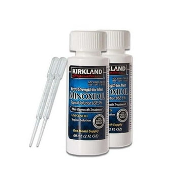 Kirkland  Minoxidil 5 Percent Hair Regrowth Solution Treatment for Men Extra Strength 2 Month Supply