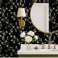 thumbnail image 4 of S4Sassy Peel and Stick Wall Covering, Flower Vine Print Removable Walls Wrap -Black Instant Makeover Wall Mural for Bathroom, Laundry Room, Closet Interior- Self-Adhesive Wallpaper Vinyl -25"x240", 4 of 9