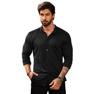 Haggar Smart Wash Men's Classic Fit Performance Button Up Dress Shirt -  Walmart.com