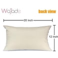 thumbnail image 3 of Wajade Pillow Cover 12x20 inch Lumbar Pillow Cover  Bee Flowers Decorative Throw Pillow Cases Farmhouse Spring Decor for Home 1 Pack Cushion Cover for Sofa Bed Car Chair, 3 of 5