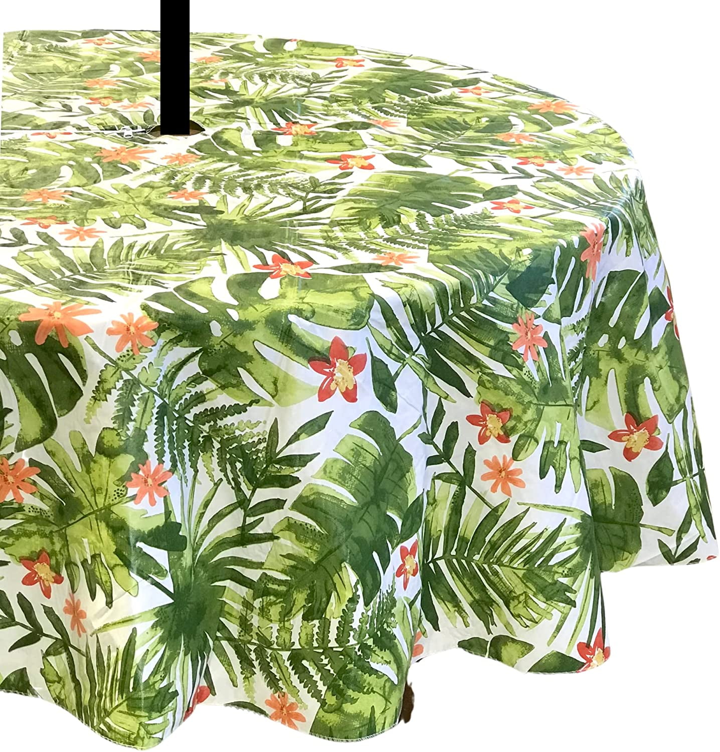 Vinyl Tablecloth Flannel Back Flowers BBQ Fish More 10 Styles Spring Summer NEW 